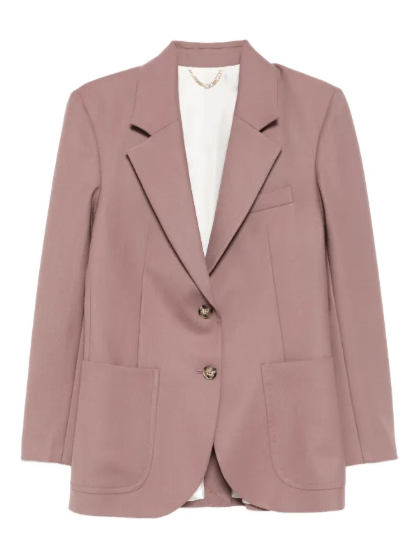 Victoria Beckham Patch Pocket Blazer | Purple | FARFETCH