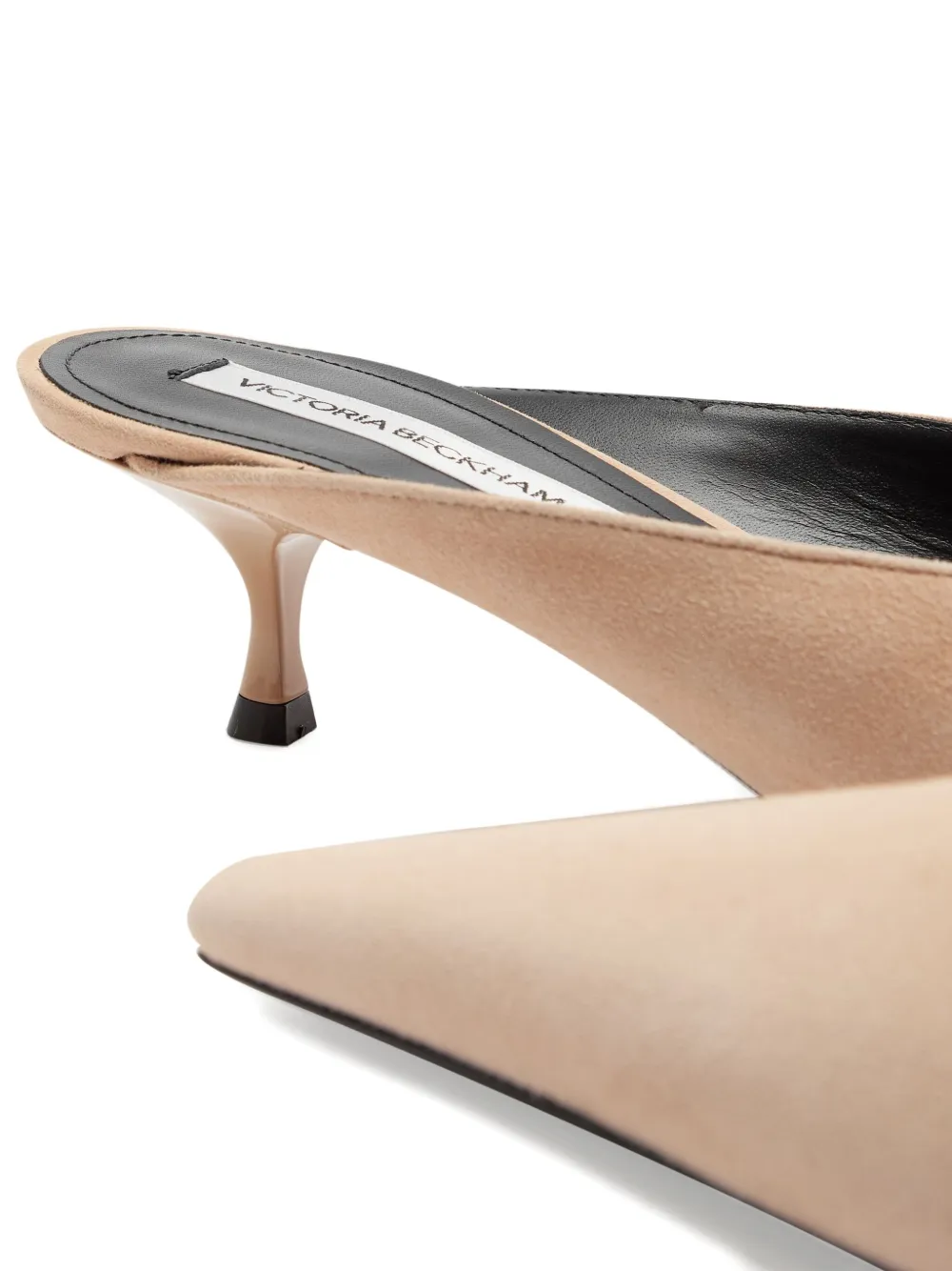 Victoria Beckham 45mm pointed-toe heeled pumps Neutrals
