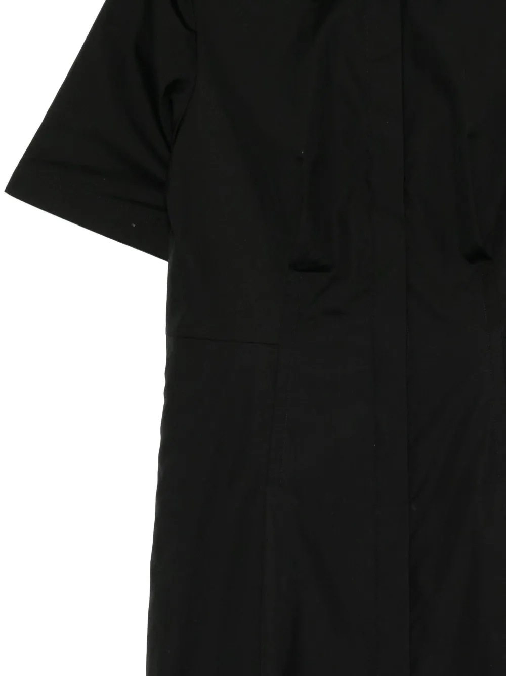 Vince Katoenen blousejurk met korte mouwen Zwart