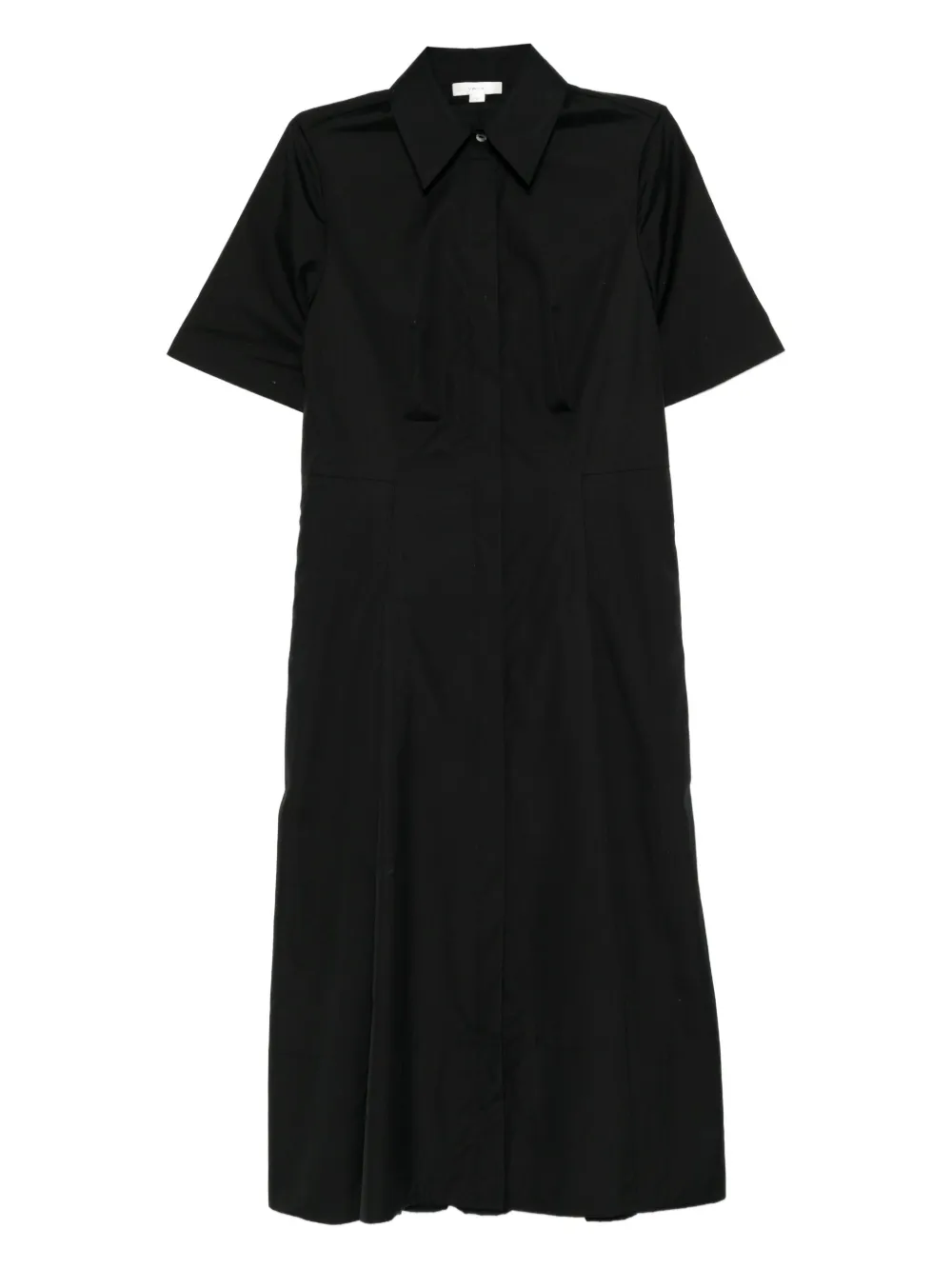 Vince cotton short-sleeved shirt dress | Black | Image 1