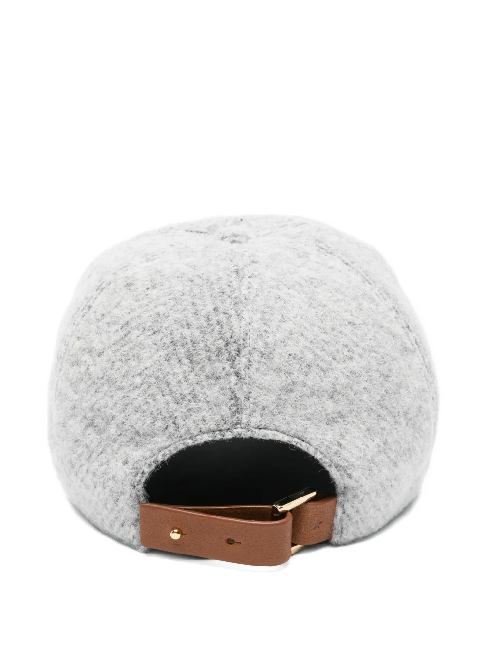 Lorena Antoniazzi leather-strap baseball cap - Grijs