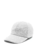 Lorena Antoniazzi leather-strap baseball cap - Grey
