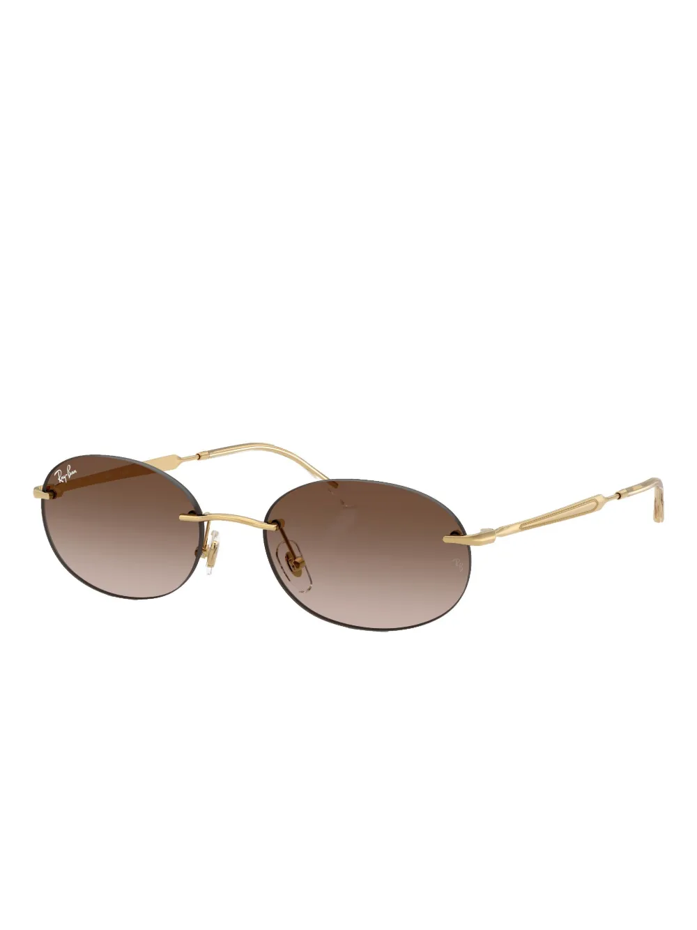 Ray-Ban rimless oval-frame sunglasses | Women | Image 2