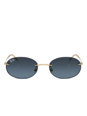 Ray-Ban リムレス オーバル サングラス | シルバートーン | FARFETCH JP