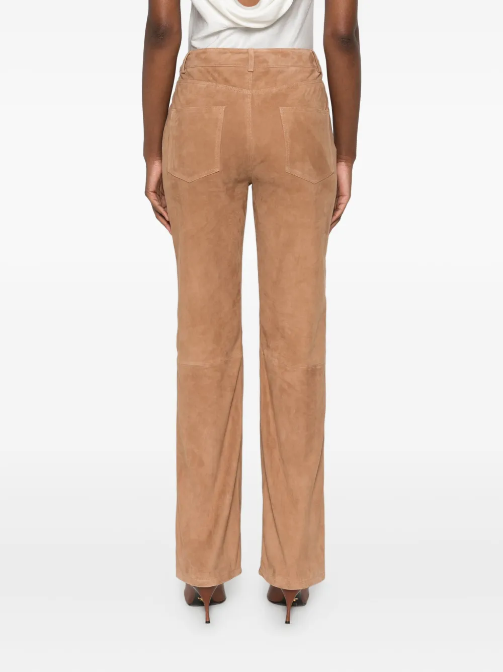 Arma Suède broek met zak Bruin