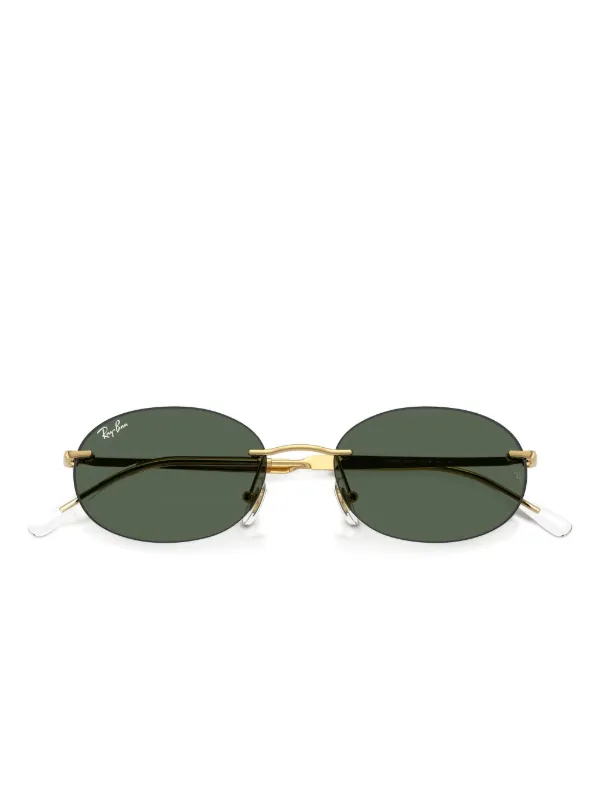 Ray-Ban オーバルフレーム サングラス | ゴールドトーン | FARFETCH JP