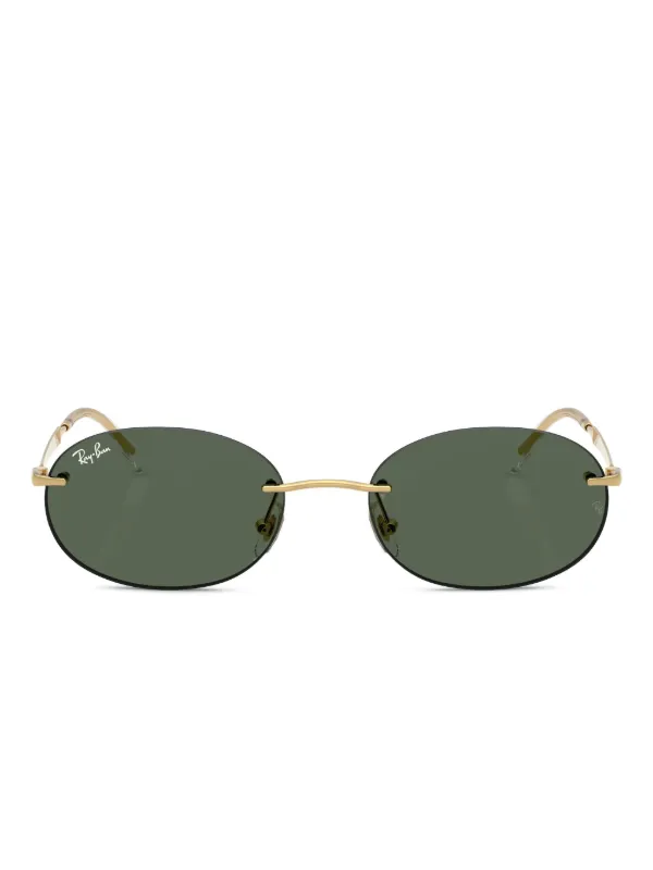 Ray-Ban サングラス オーバル リムレス Ray-Ban オーバルフレーム サングラス | ゴールドトーン | FARFETCH JP