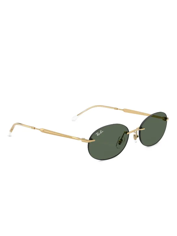Ray-Ban オーバルフレーム サングラス | ゴールドトーン | FARFETCH JP