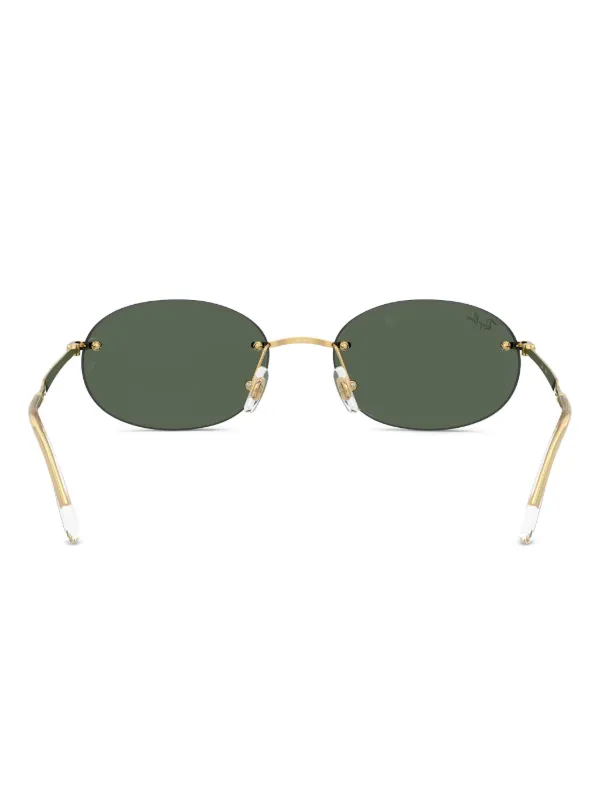 Ray-Ban オーバルフレーム サングラス | ゴールドトーン | FARFETCH JP