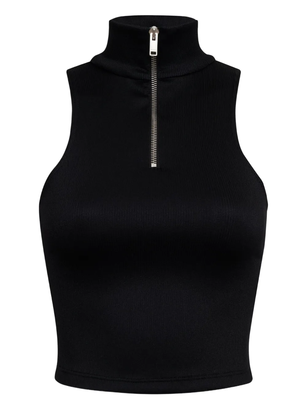 Rhude Ribbed Zip Turtleneck Knitwear In Black