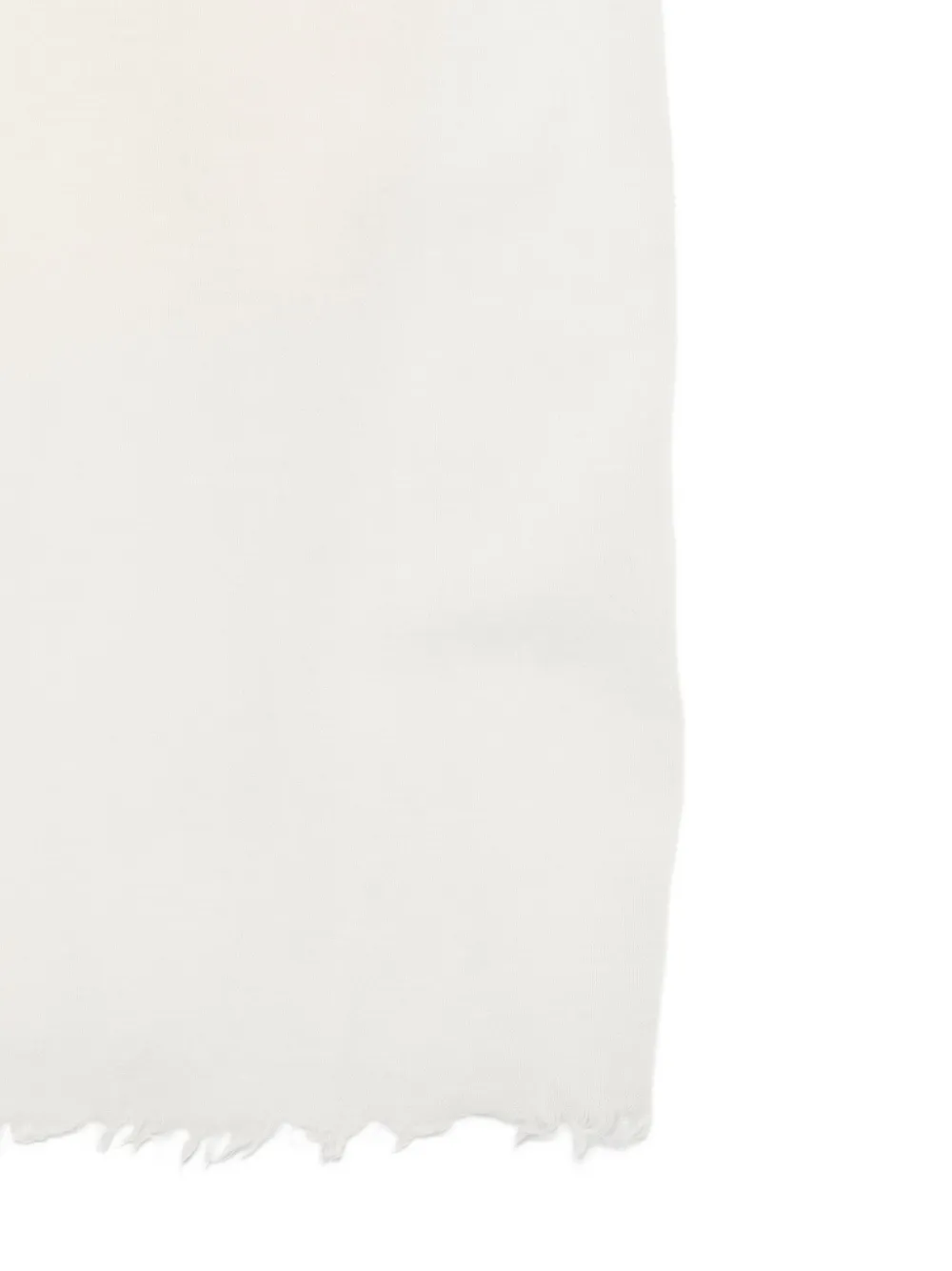 Destin Frayed Wool Scarf In White