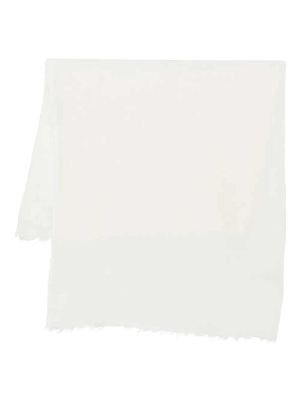 Destin frayed wool scarf | White | Image 1