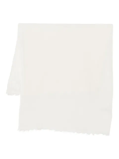 Destin frayed wool scarf