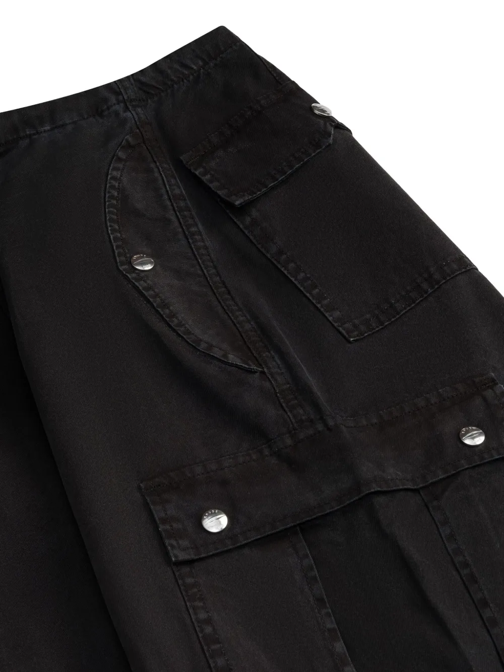 RHUDE Broek met zak Zwart