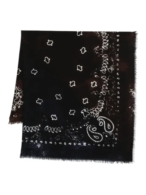 Destin paisley-print wool scarf