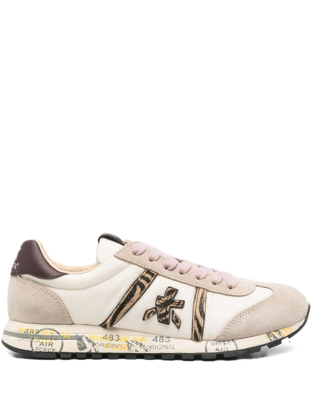 Premiata appliqué-detailing sneakers Neutrals