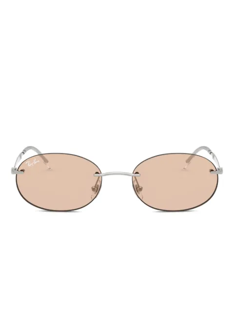 Ray-Ban lentes sin armazón con armazón ovalada