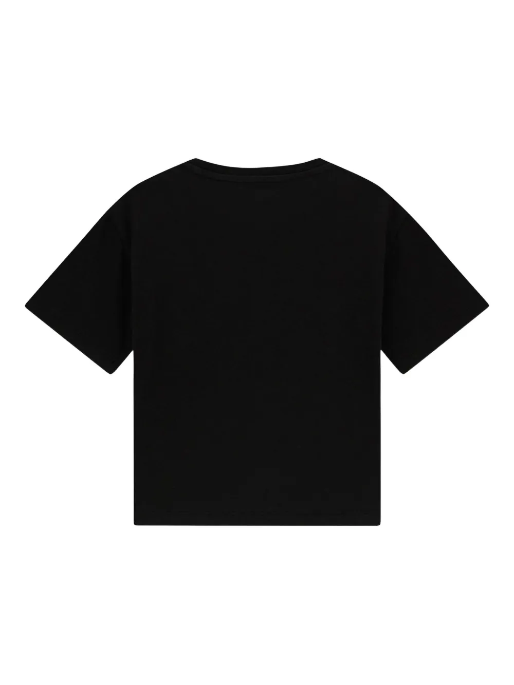 guess kids floral-embellished T-shirt Zwart