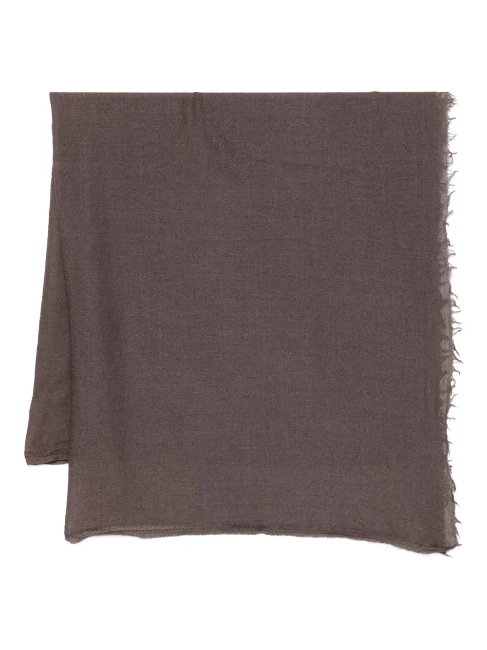 Destin frayed-edge wool scarf | Brown | Image 1