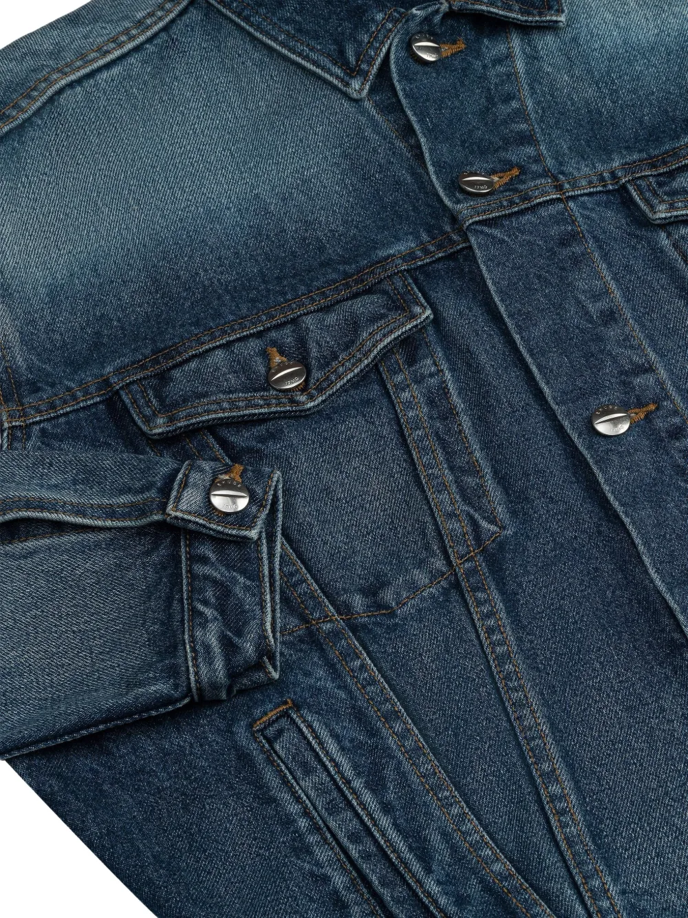 RHUDE Denim jack met zak Blauw
