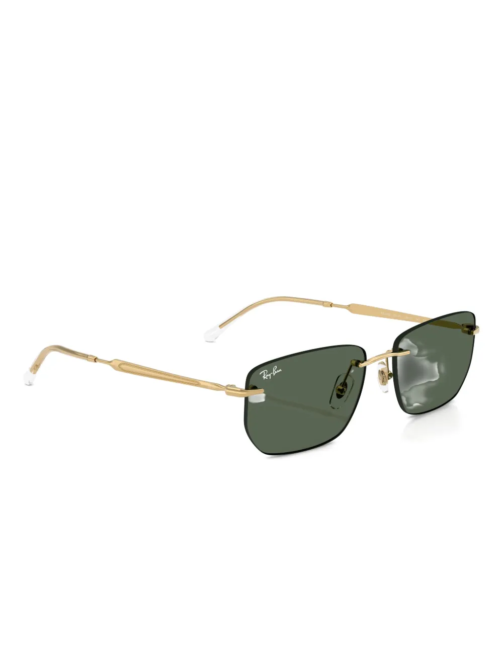 Ray Ban Square-frame Tinted Sunglasses In Gold