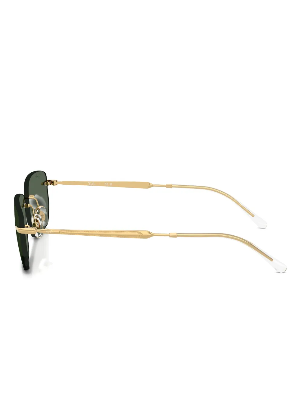 Ray Ban Square-frame Tinted Sunglasses In Gold