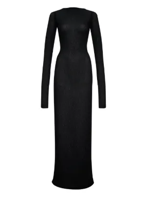 knee length dresses for ladies Stolen Stores Selene Draped Yellow Maxi Dress main image 1