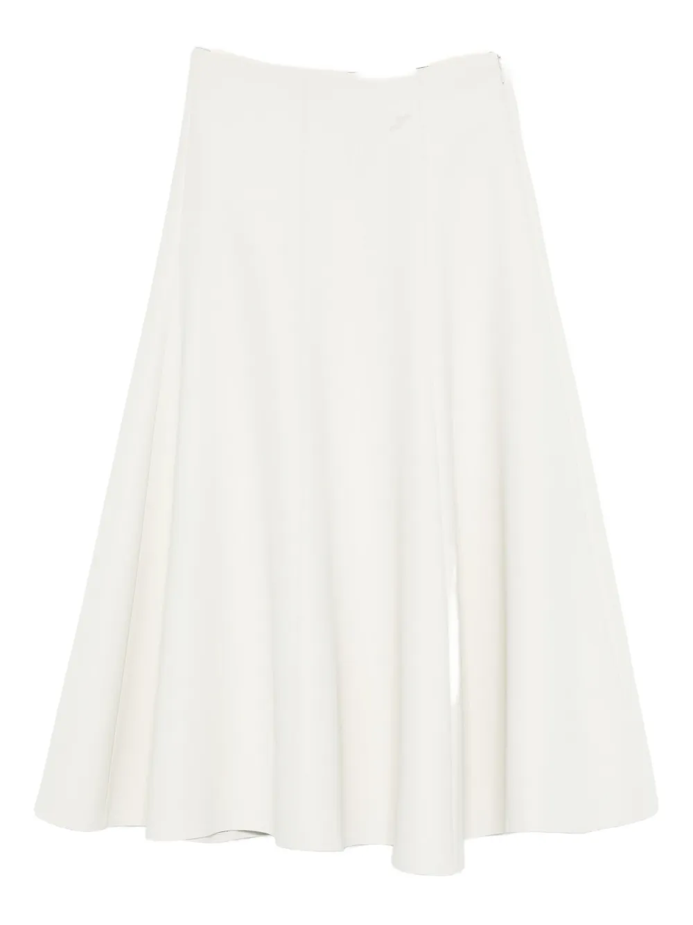 Jacquemus Flared Midi Skirt In White