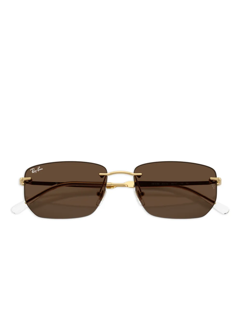 Ray Ban Rb3768 Sunglasses Arista Gold Frame Brown Lenses 56-17 In Brown