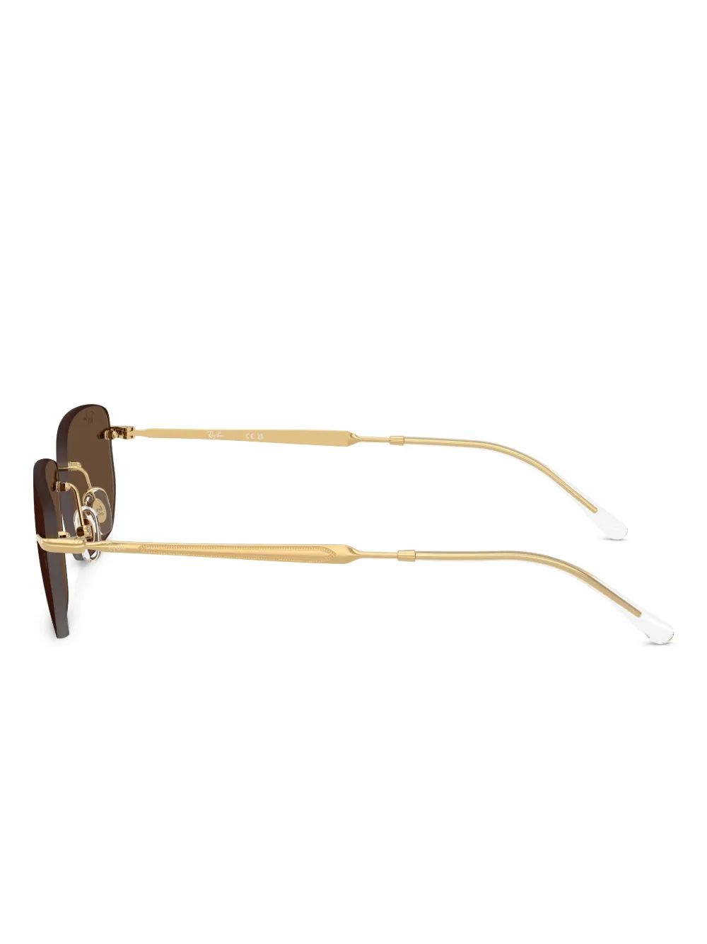 Ray Ban Rb3768 Sunglasses Arista Gold Frame Brown Lenses 56-17 In Brown