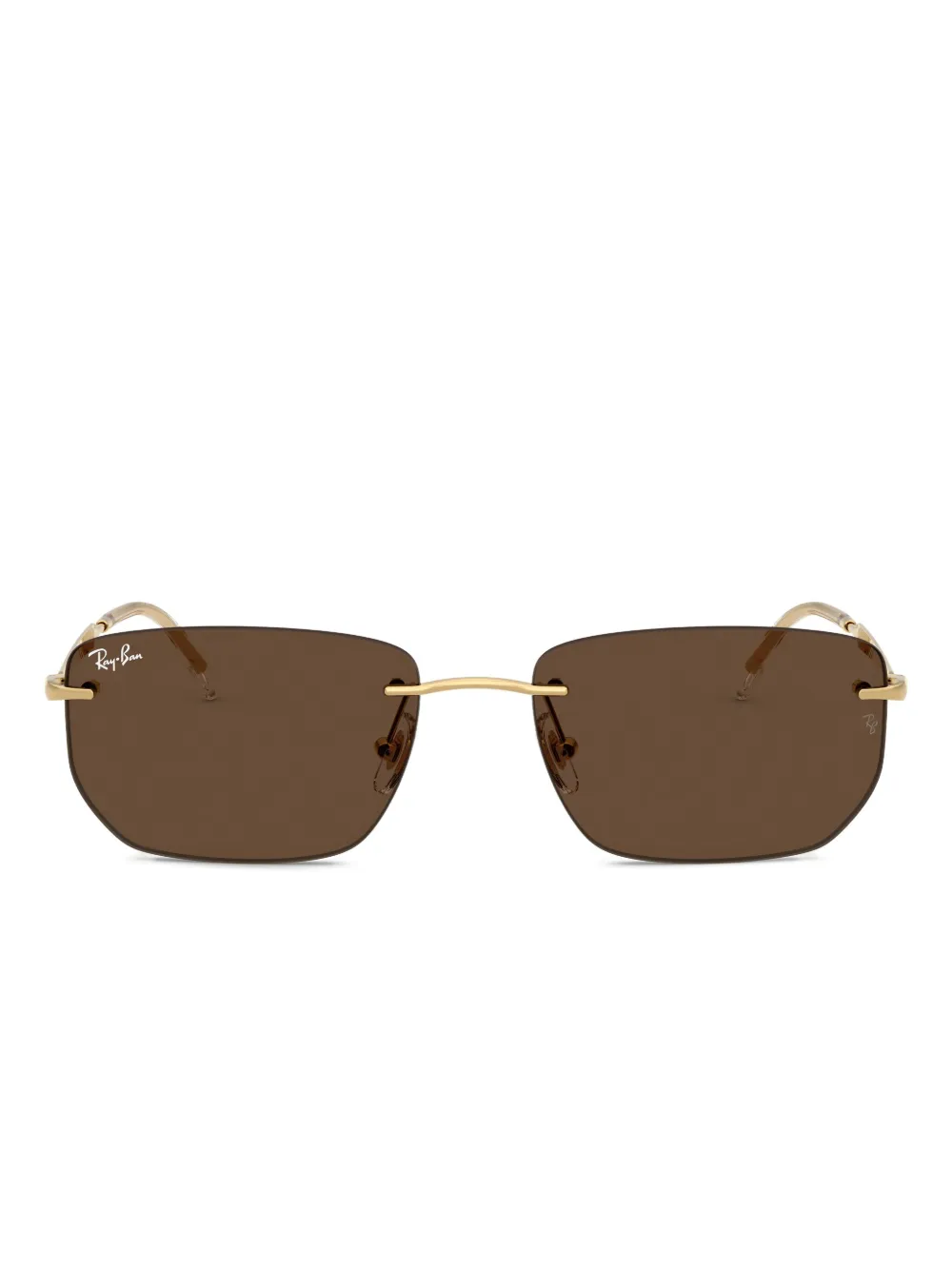 Ray-Ban リムレスフレーム サングラス - ゴールドトーン Ray-Ban リムレスフレーム サングラス - ゴールドトーン