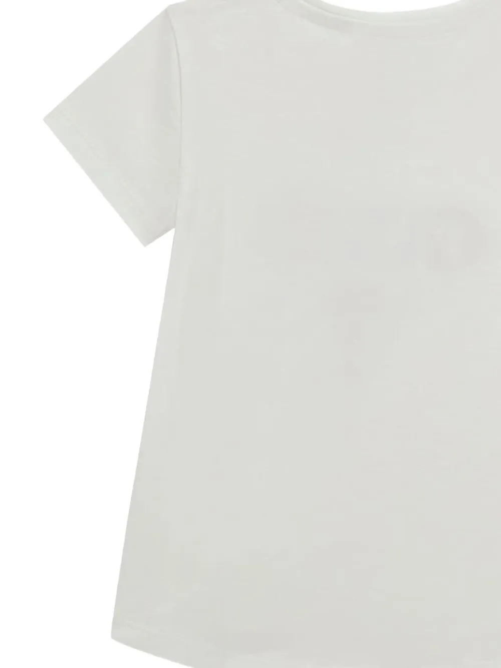 guess kids triangle-logo sequin-embellishment T-shirt Wit