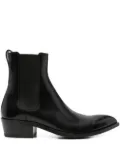 TOM FORD leather pointed-toe chelsea boots - Black
