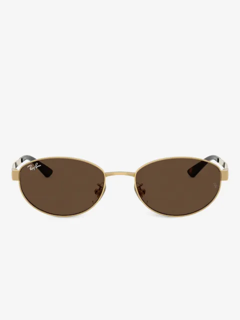 Ray-Ban oval-frame tinted sunglasses