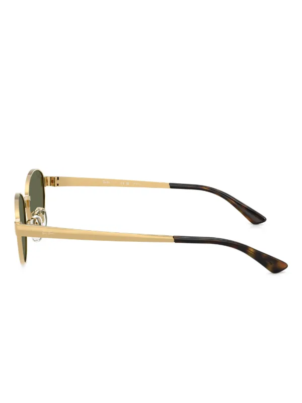 Ray-Ban オーバル サングラス ゴールドフレーム Ray-Ban オーバルフレーム サングラス | ゴールドトーン | FARFETCH JP