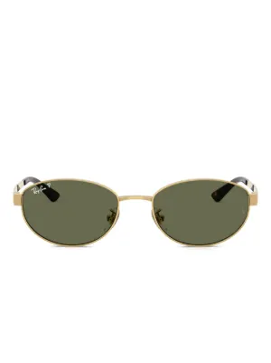 Prada Eyewear オーバルフレーム サングラス | ゴールドトーン