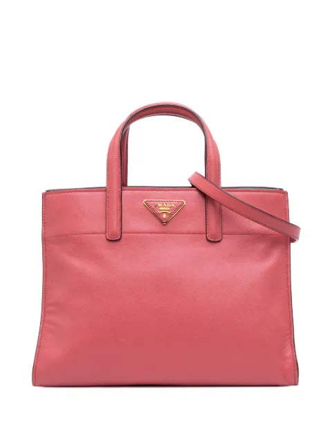 Prada Pre-Owned 2010-2025 Saffiano Soft Triple Pocket Tote satchel
