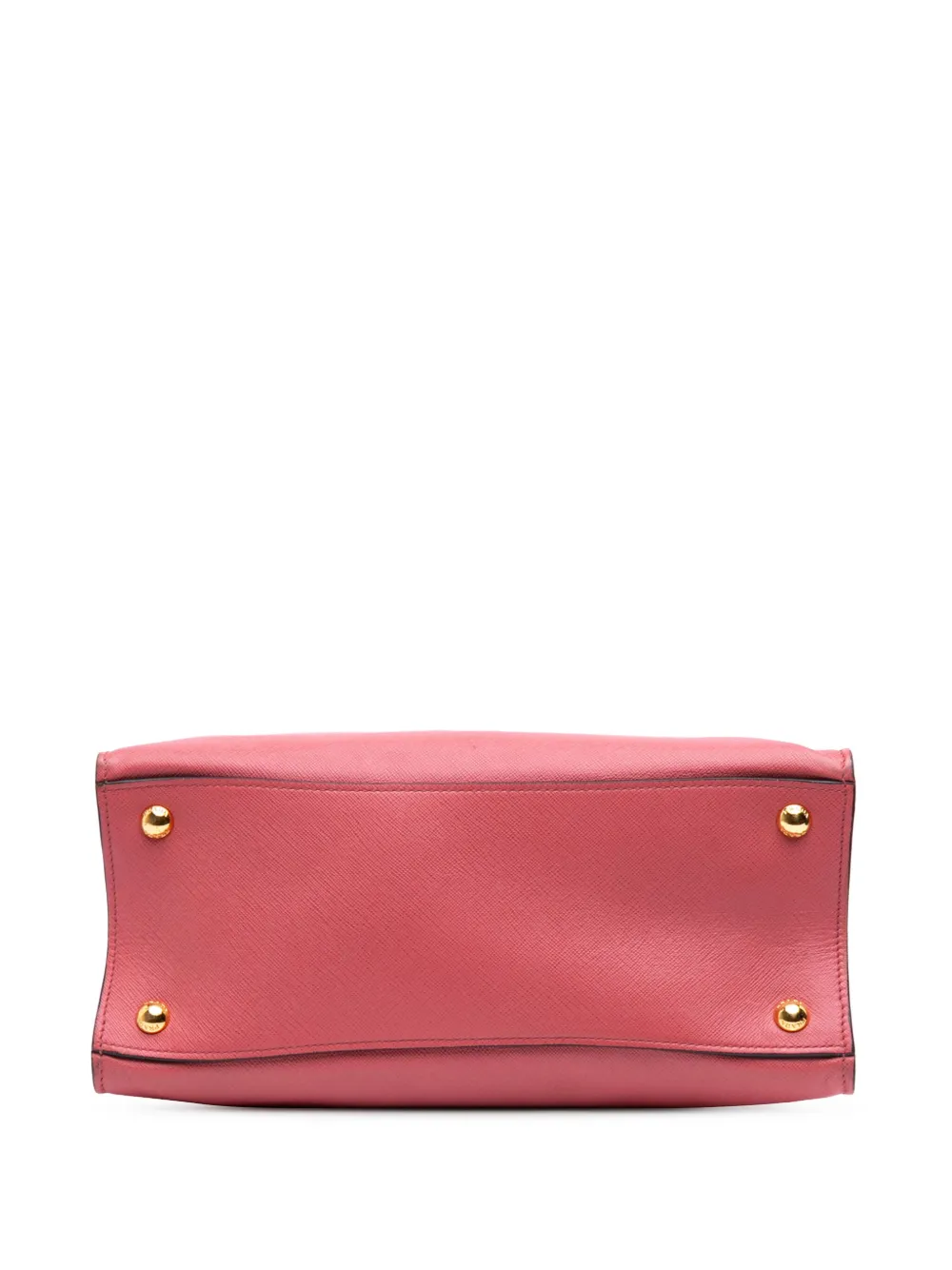 Pre-owned Prada 2010-2025 Saffiano Soft Triple Pocket Tote Satchel In Pink