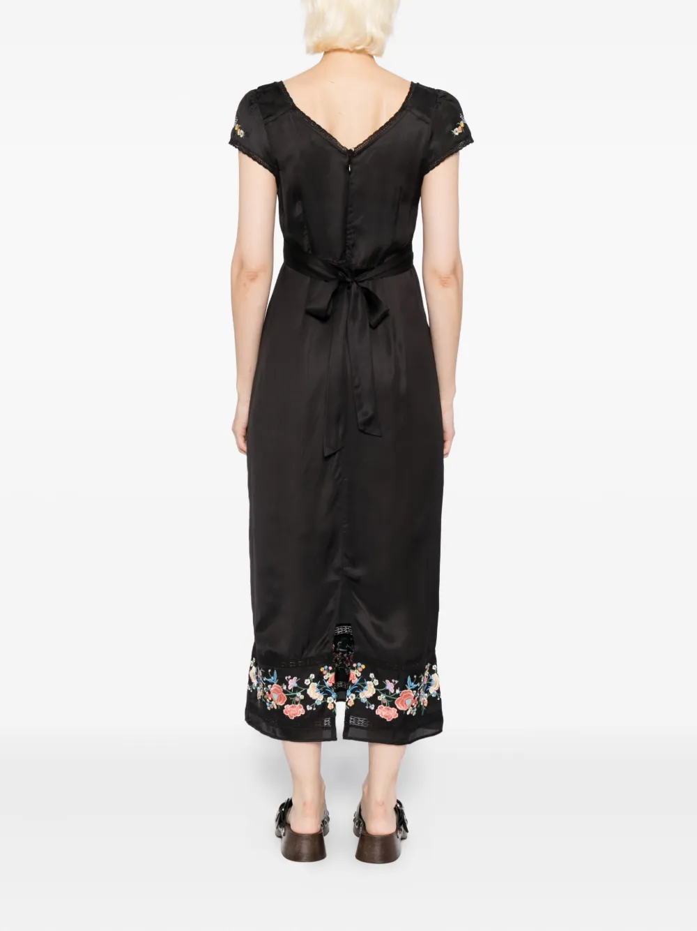 Rixo Carey midi-jurk Zwart