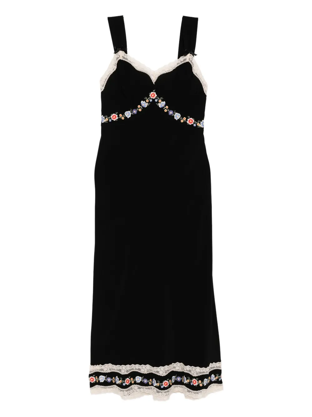 Rixo Lucie midi dress | Black | Image 1