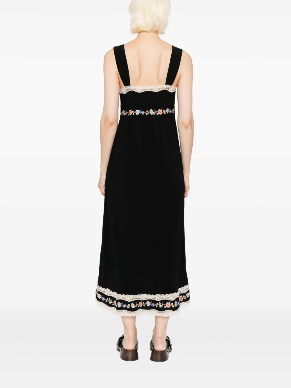 Rixo Midi-jurk Zwart