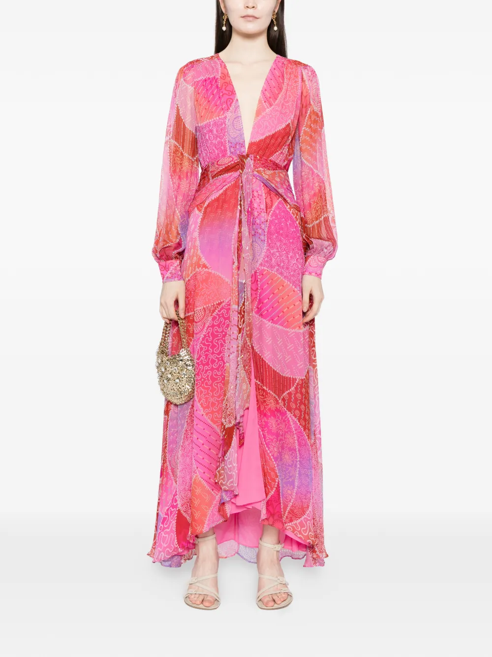 Rixo Meera jurk - Roze