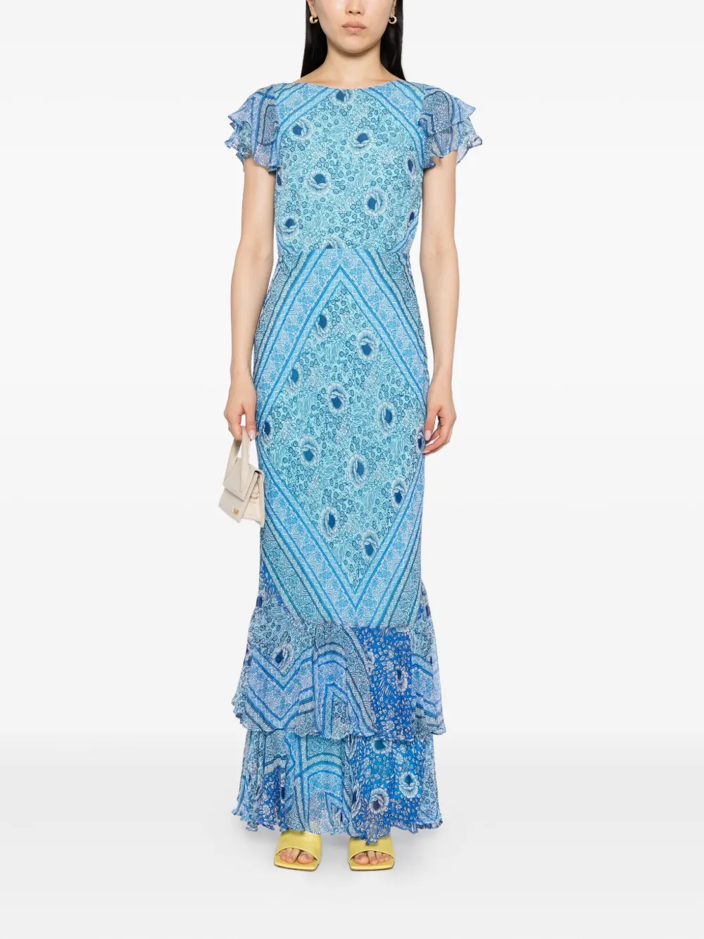 Rixo Ordinia jurk - Blauw