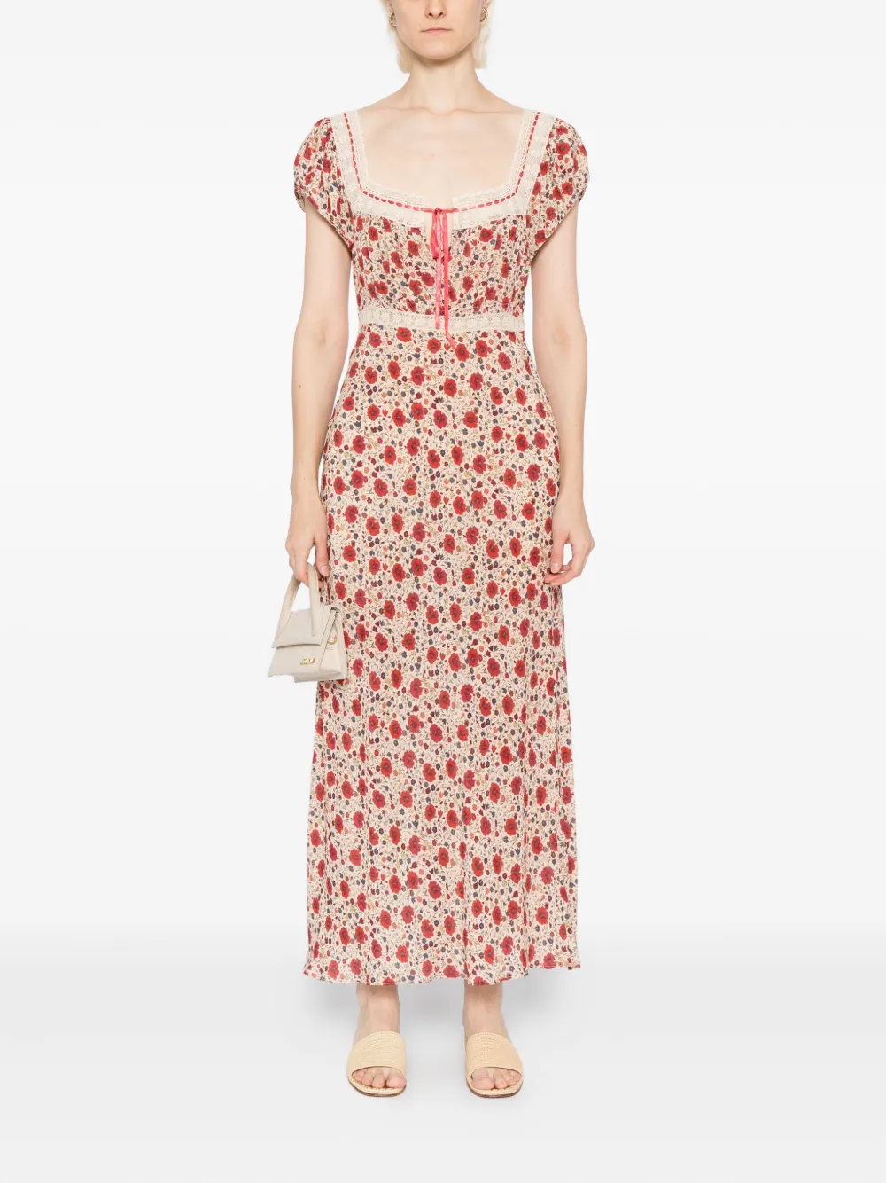 Rixo Maeva jurk - Beige