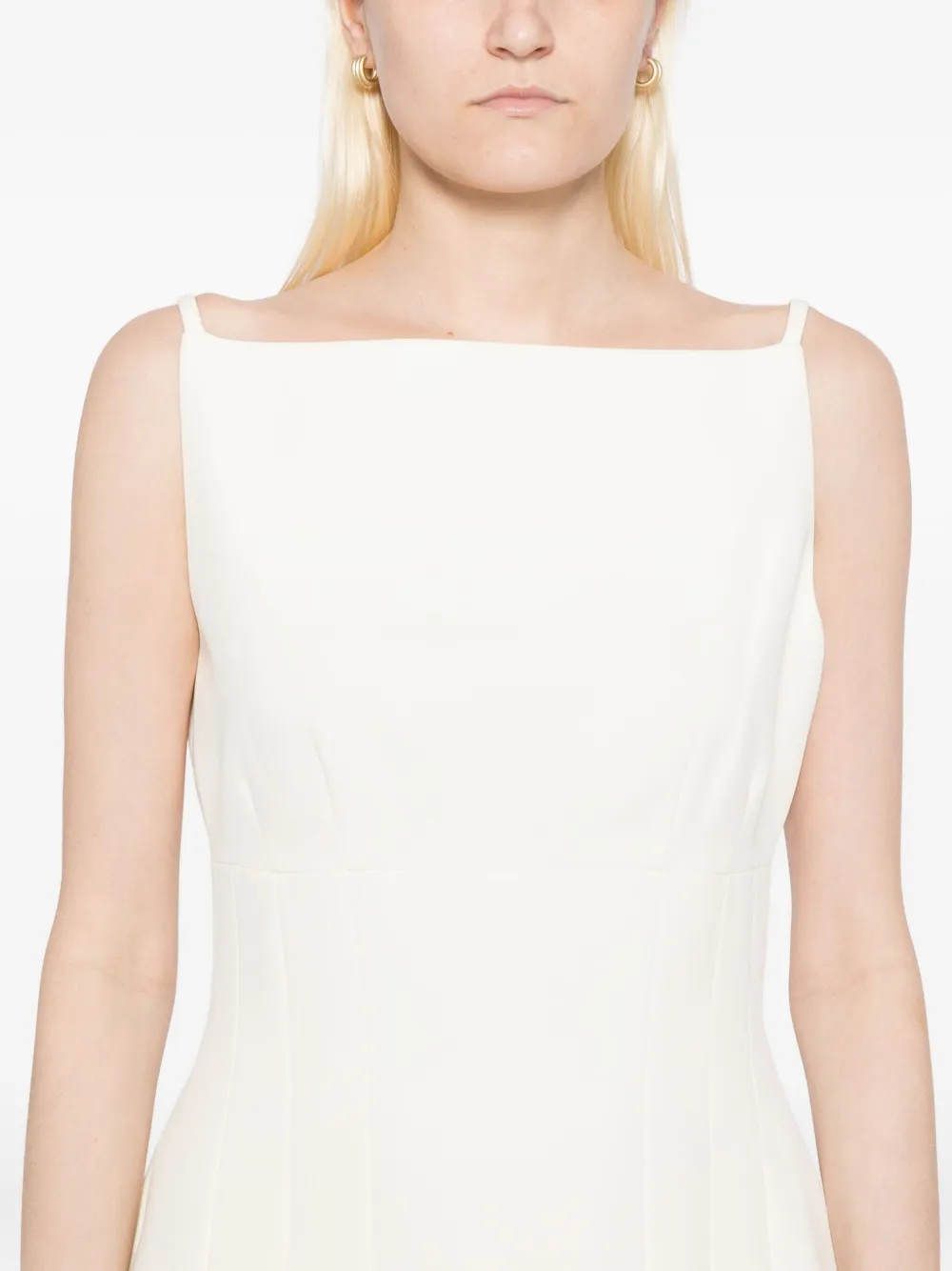 Roland Mouret Light-crepe Dress In White