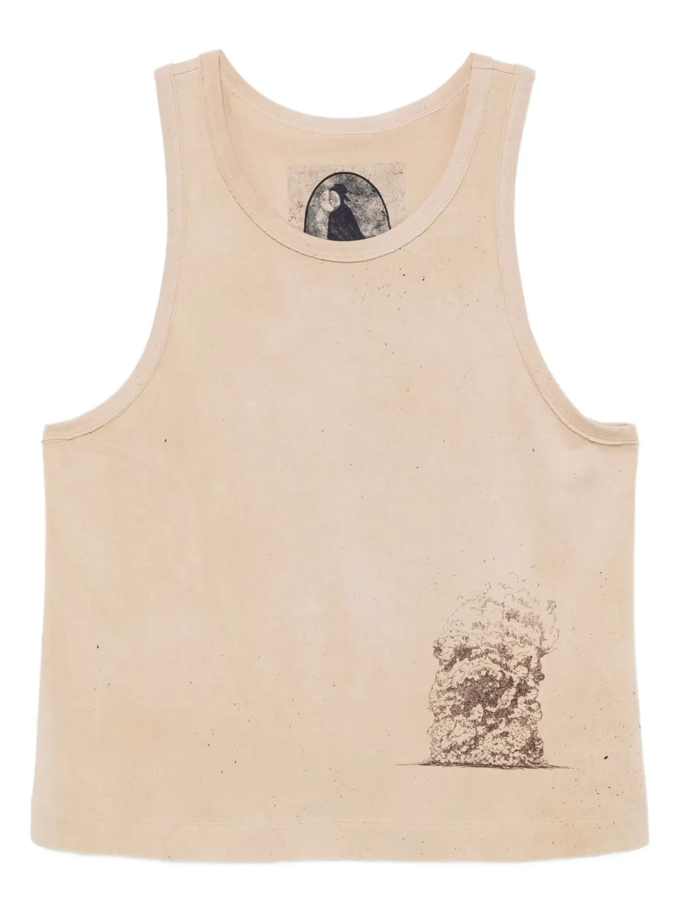 Ziggy Chen graphic-print vest | Neutrals | Image 1