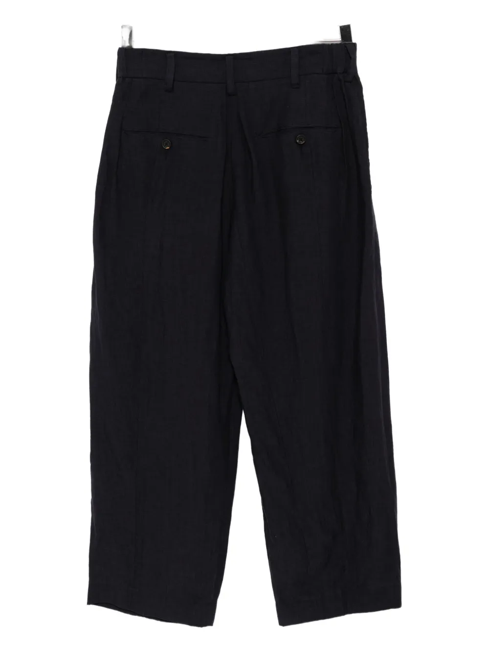 Ziggy Chen Linen Trousers In Blue