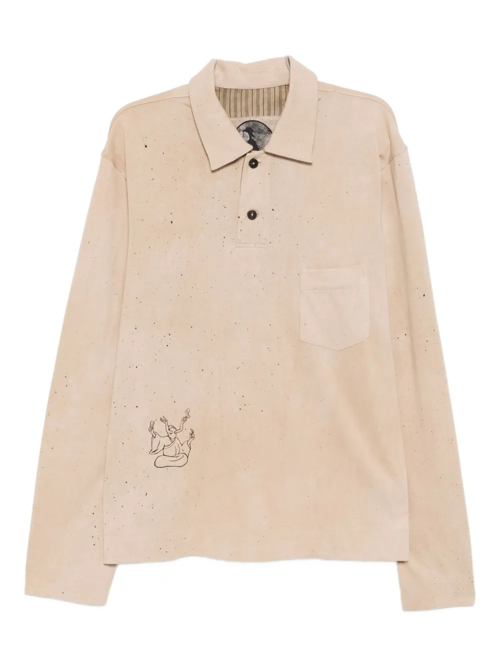 Ziggy Chen Rugby Polo Shirt In Neutral
