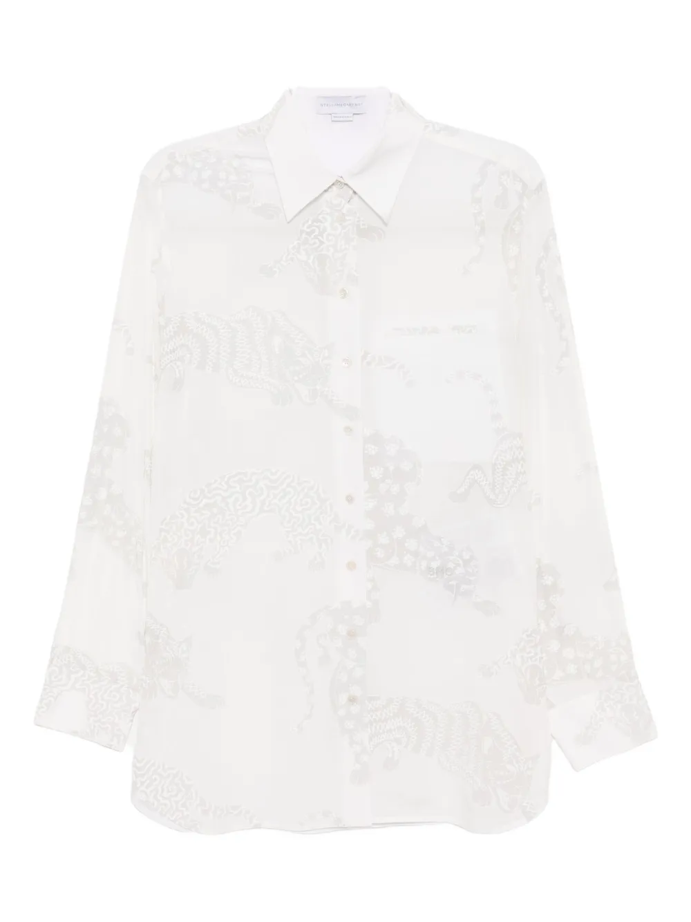 Stella Mccartney Wild Cat Shirt In White