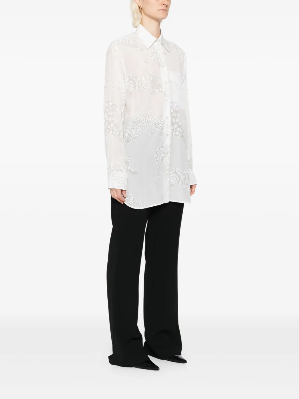 Stella McCartney Wild Cat blouse Beige